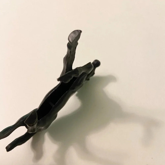 Vintage Lot of 2 Plastic Hollow Horses Brown and Black 2.5 and 3.5 Inch Size - Picture 11 of 13